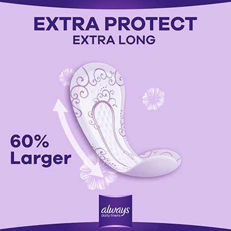 Always Daily Liners Extra Protect Panty Liners