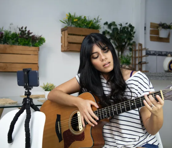 Girl Playing Guitar