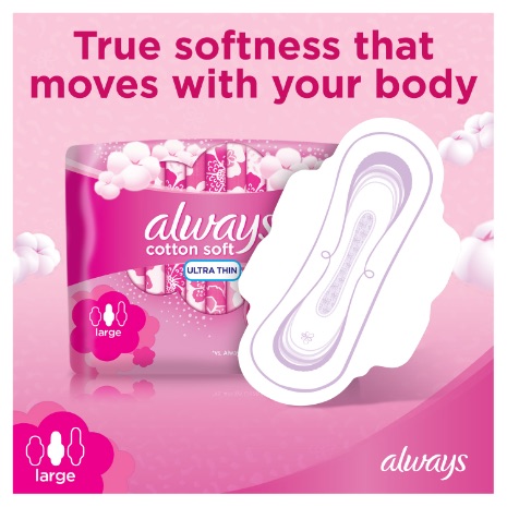 Always Cotton Soft Ultra Thin Sanitary Pads 10 pk