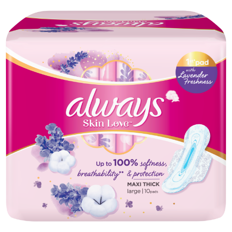 Always Night Pads 8 Pads With Wings Longer For All Night Protection Maxi  Thick - صيدلية غيداء الطبية