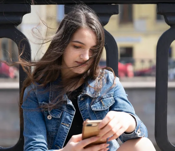 Girl on Phone