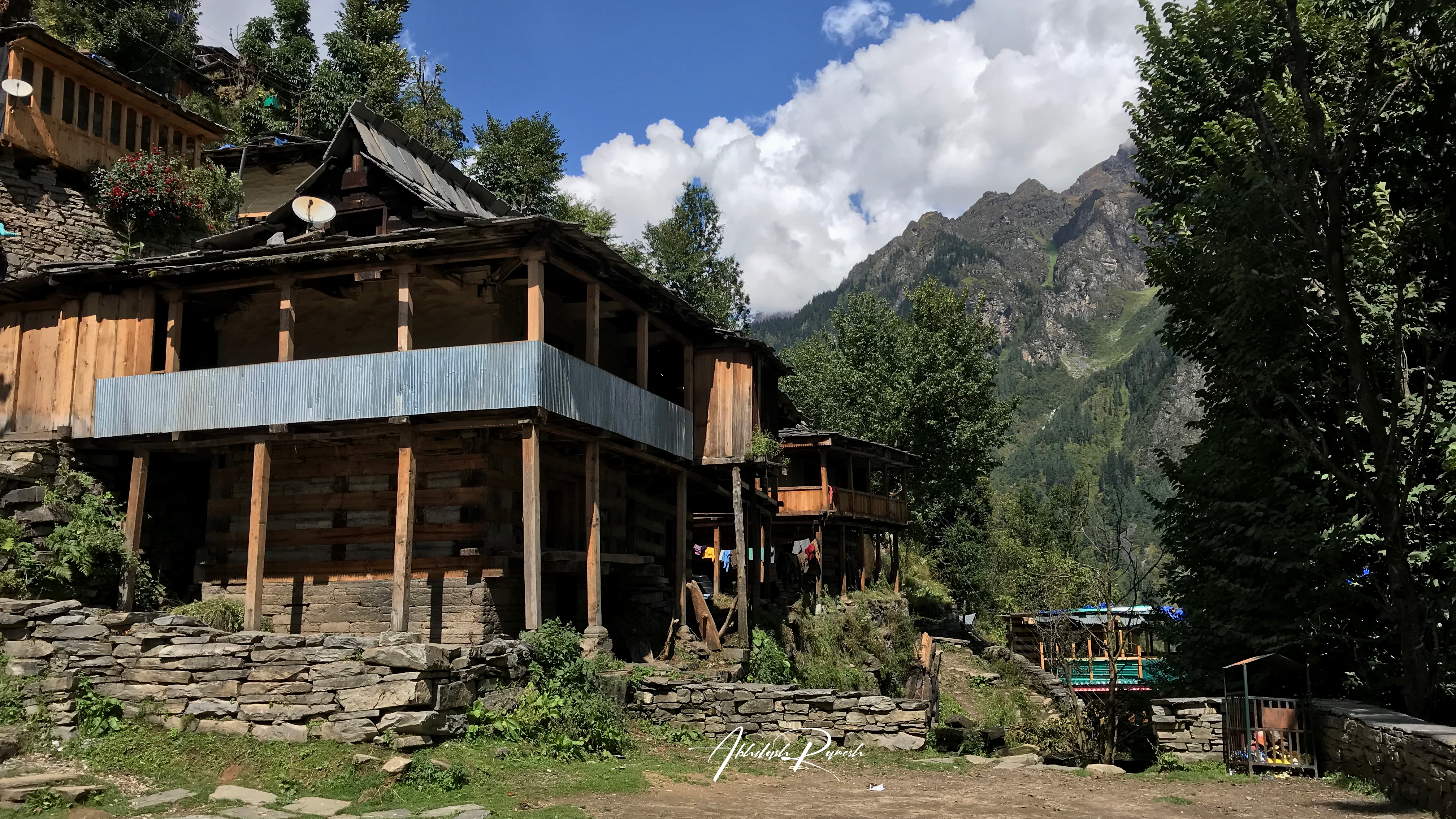 Houses on the mountains