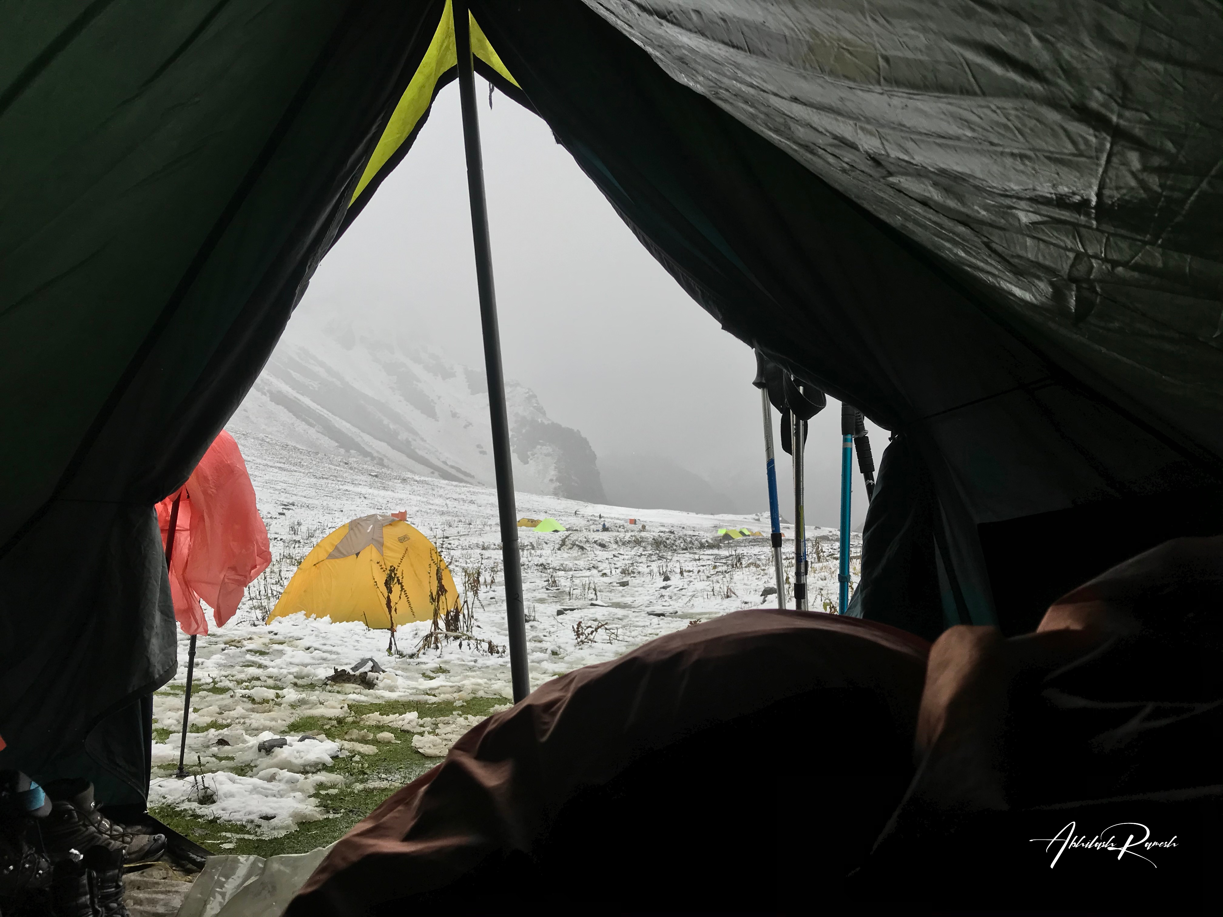 A view from our dining tent