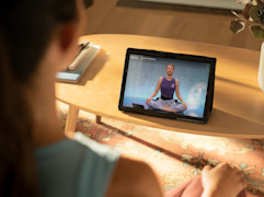 A meditation class on the Peloton App. 