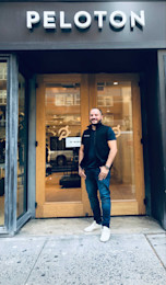 Johnny in front of Showroom, fall 2019