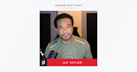 A photo of Jae Taylor in a green Peloton shirt. 