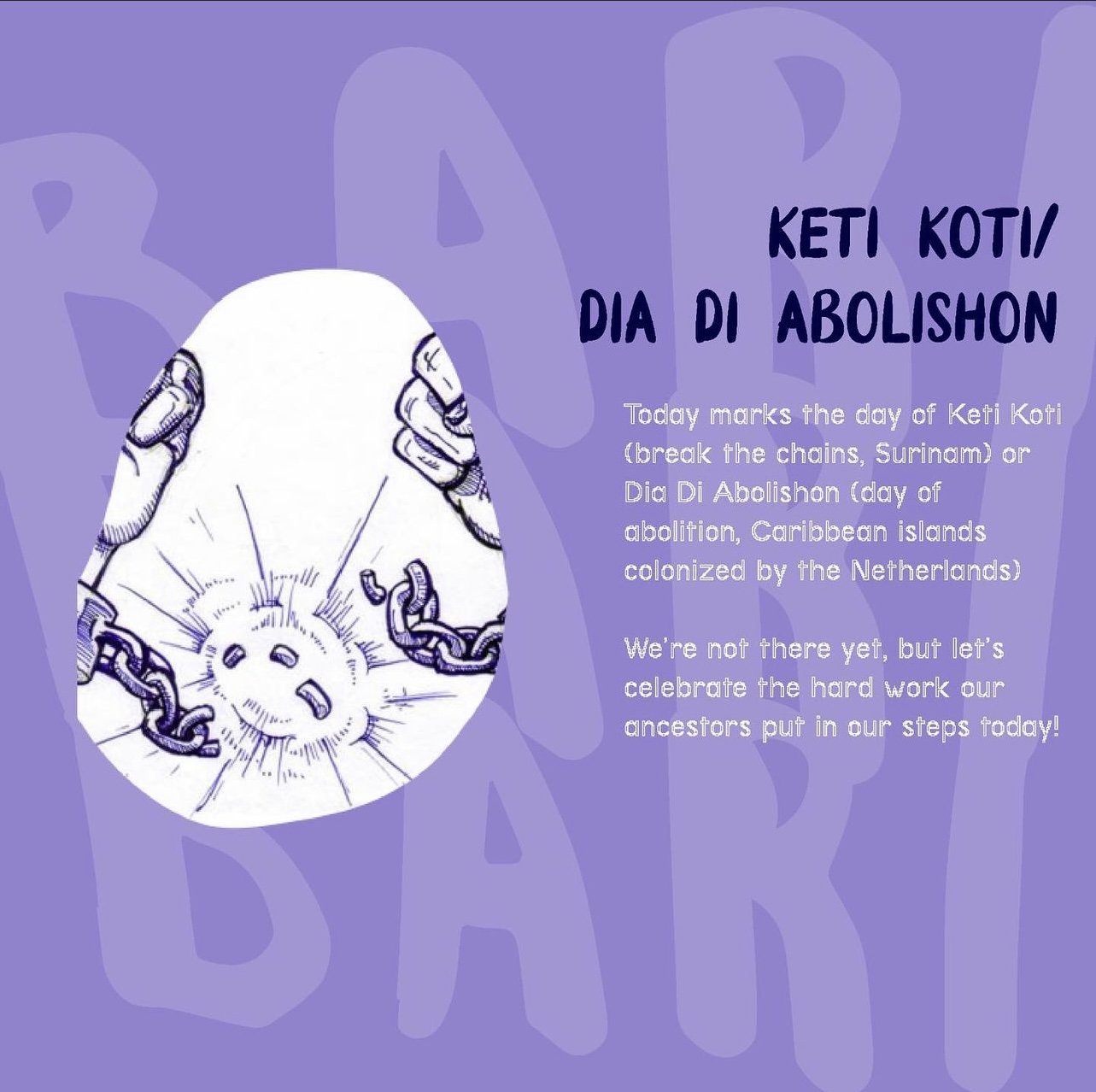 cover for event Keti Koti / Dia Di Abolishon