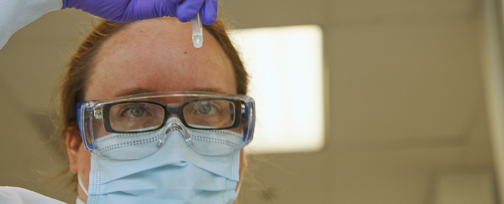 Scientist working in a lab