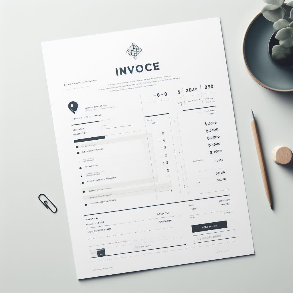 Bing Image Creator - invoice