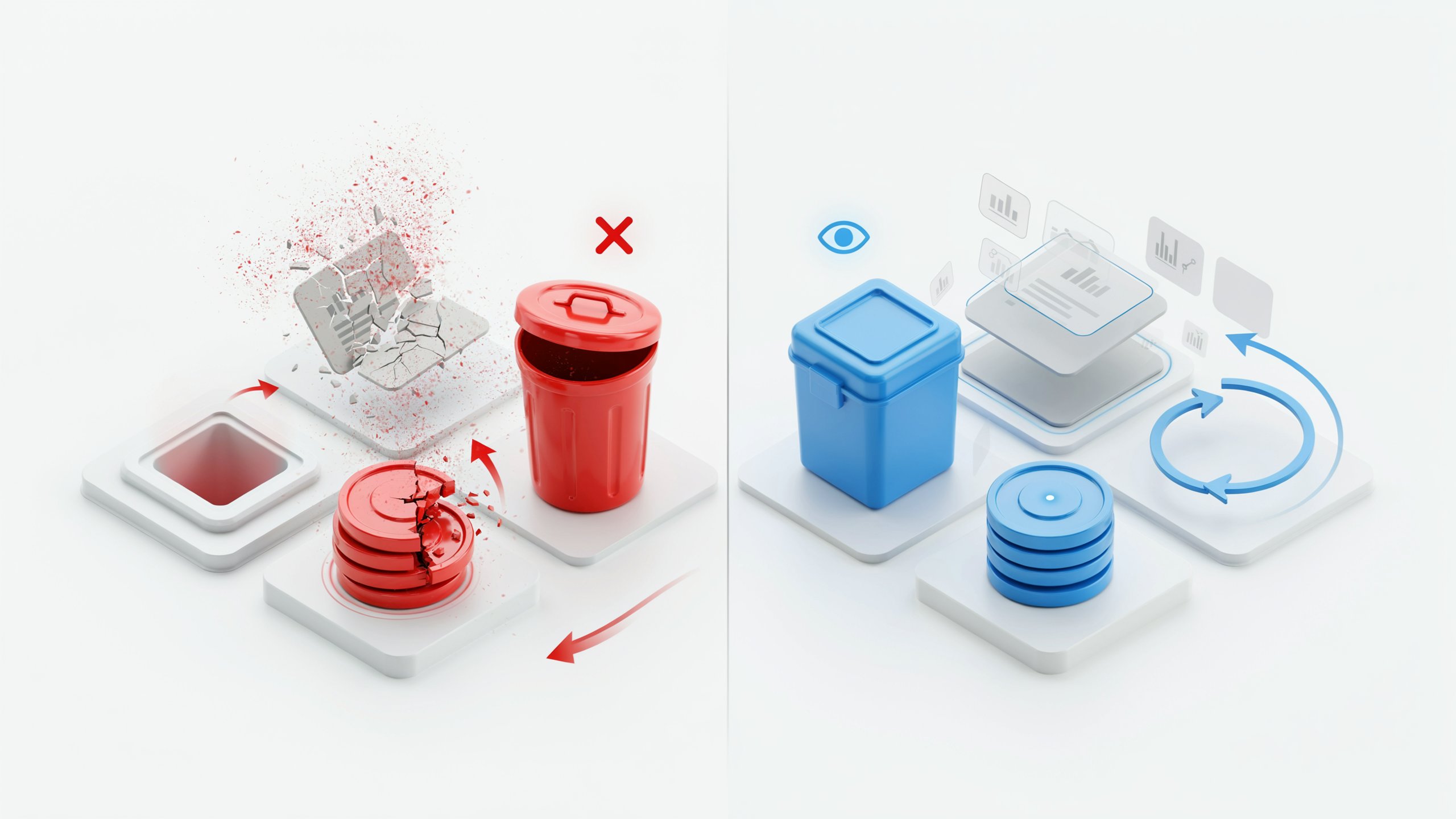 Ideogram - Hard Delete and Soft Delete