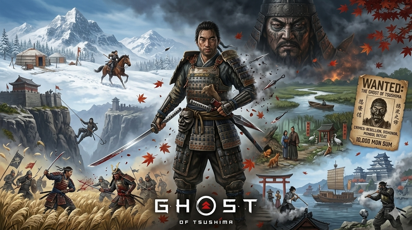 Gemini Nano Banana Pro - ghost of tsushima