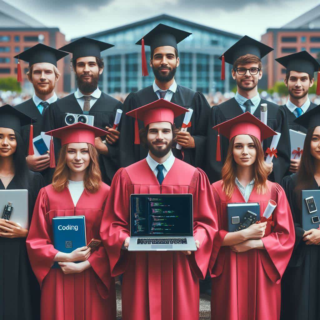 Bing Image Creator - IT Major graduates