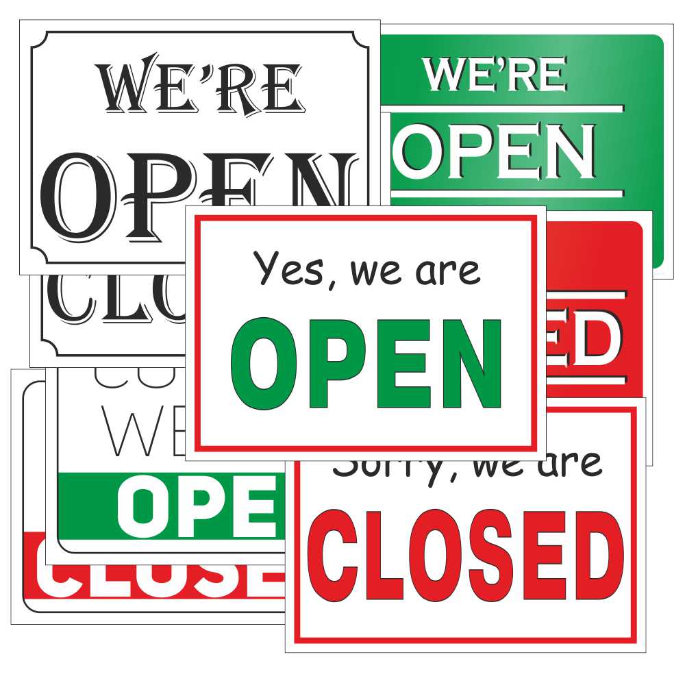 Printables.space - Printable Open and Closed Signs
