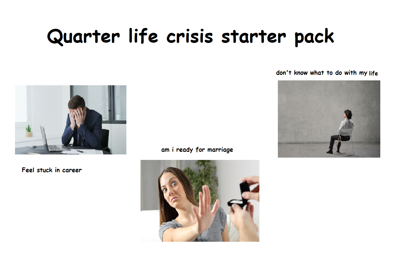Reddit - Quarter-life crisis starter pack : r/starterpacks
