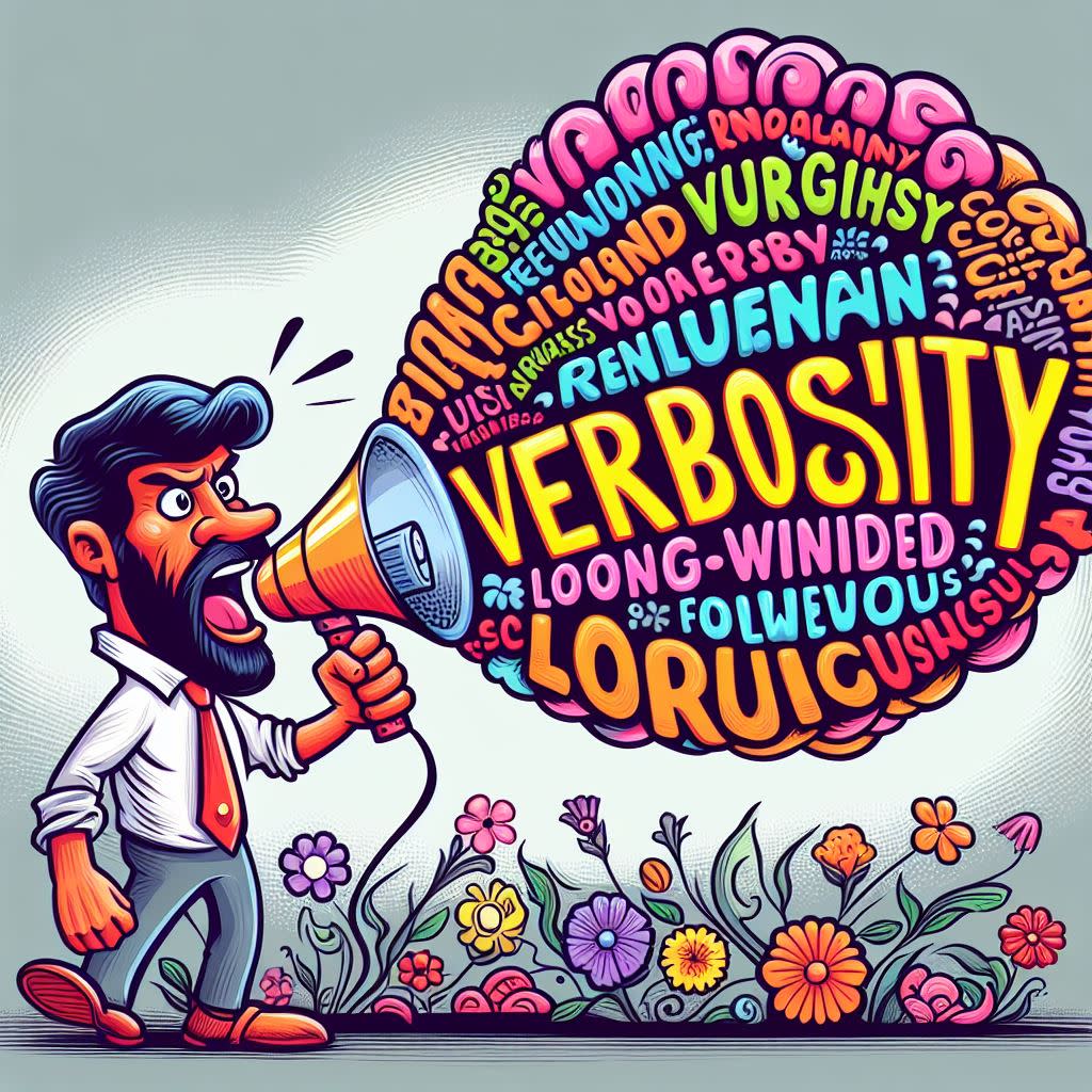 Bing Image Creator - Someone yelling "Verbosity"