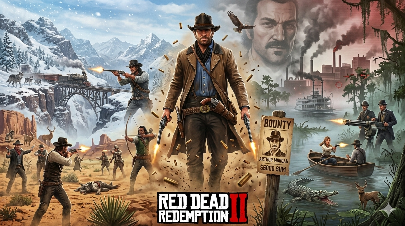 Gemini Nano Banana Pro - red dead redemption 2