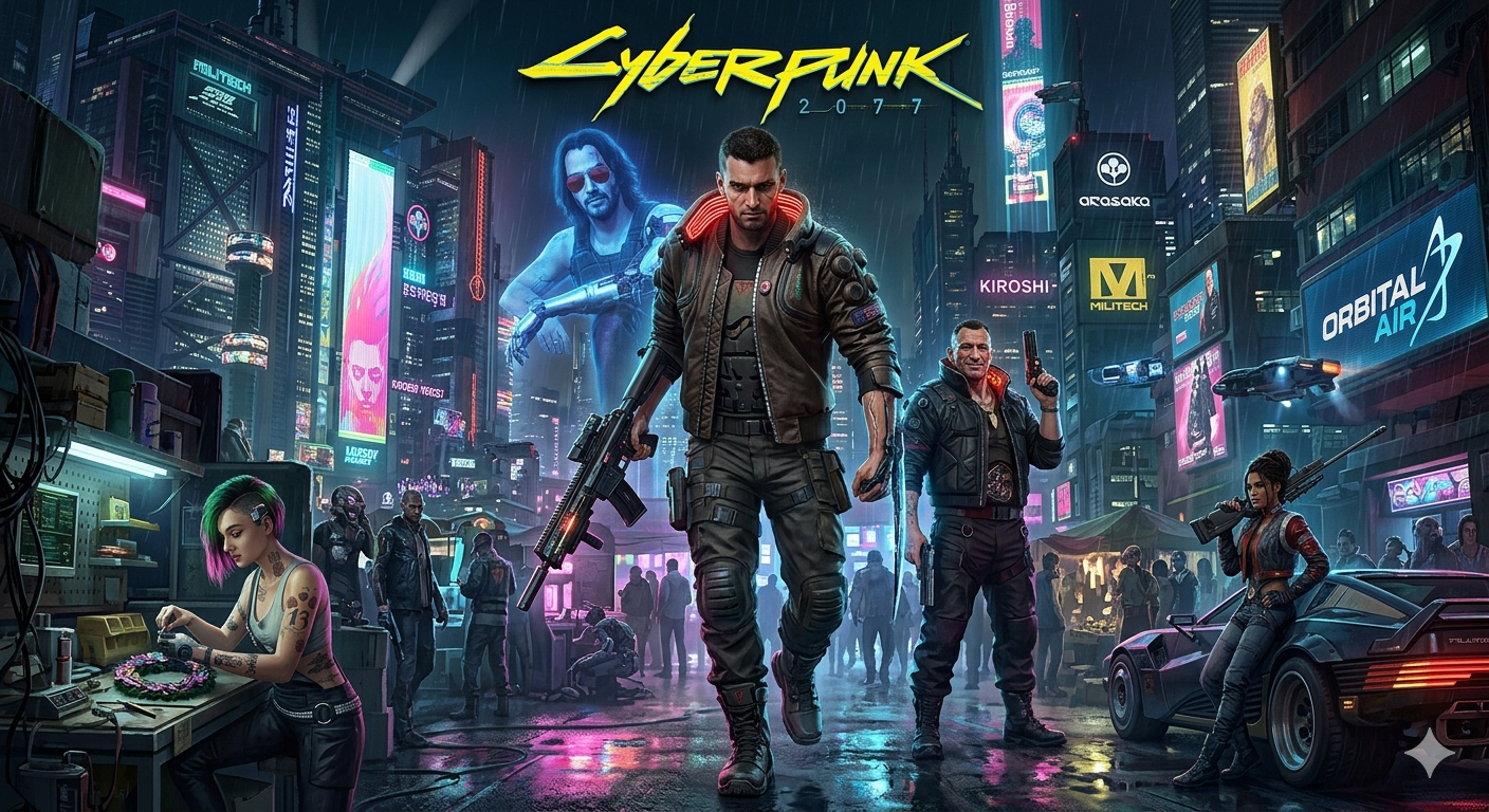 Gemini Nano Banana Pro - cyberpunk 2077