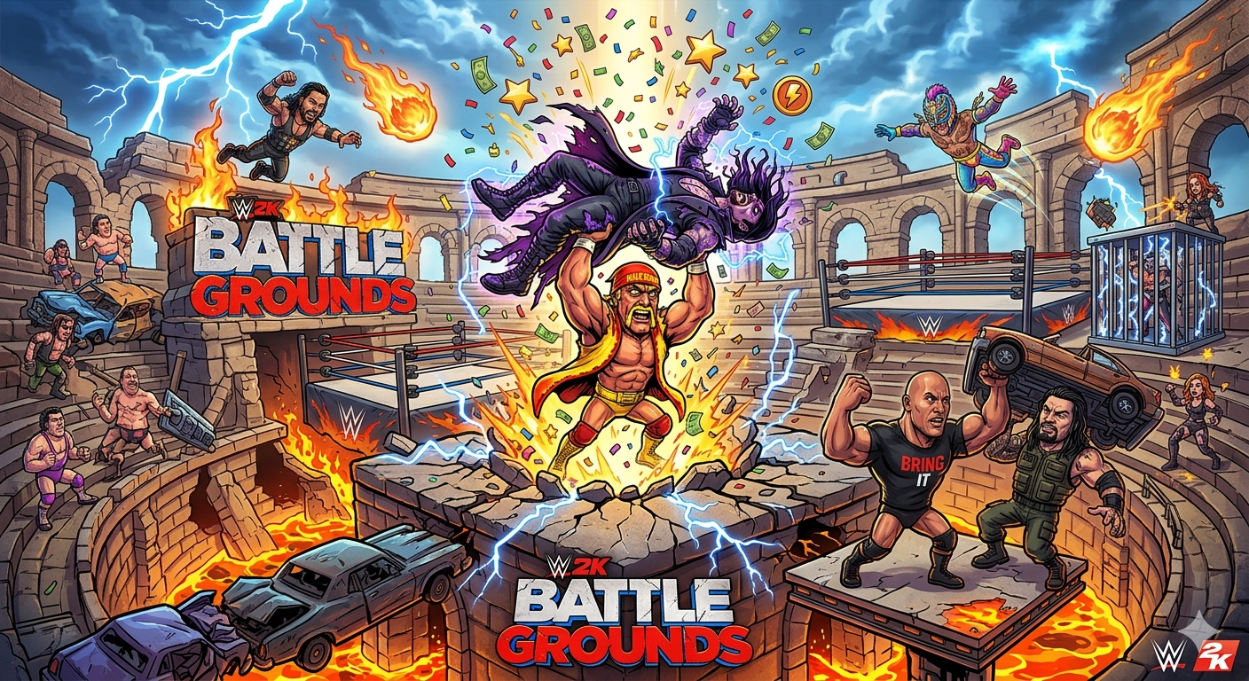 Gemini Nano Banana Pro - wwe 2k battlegrounds