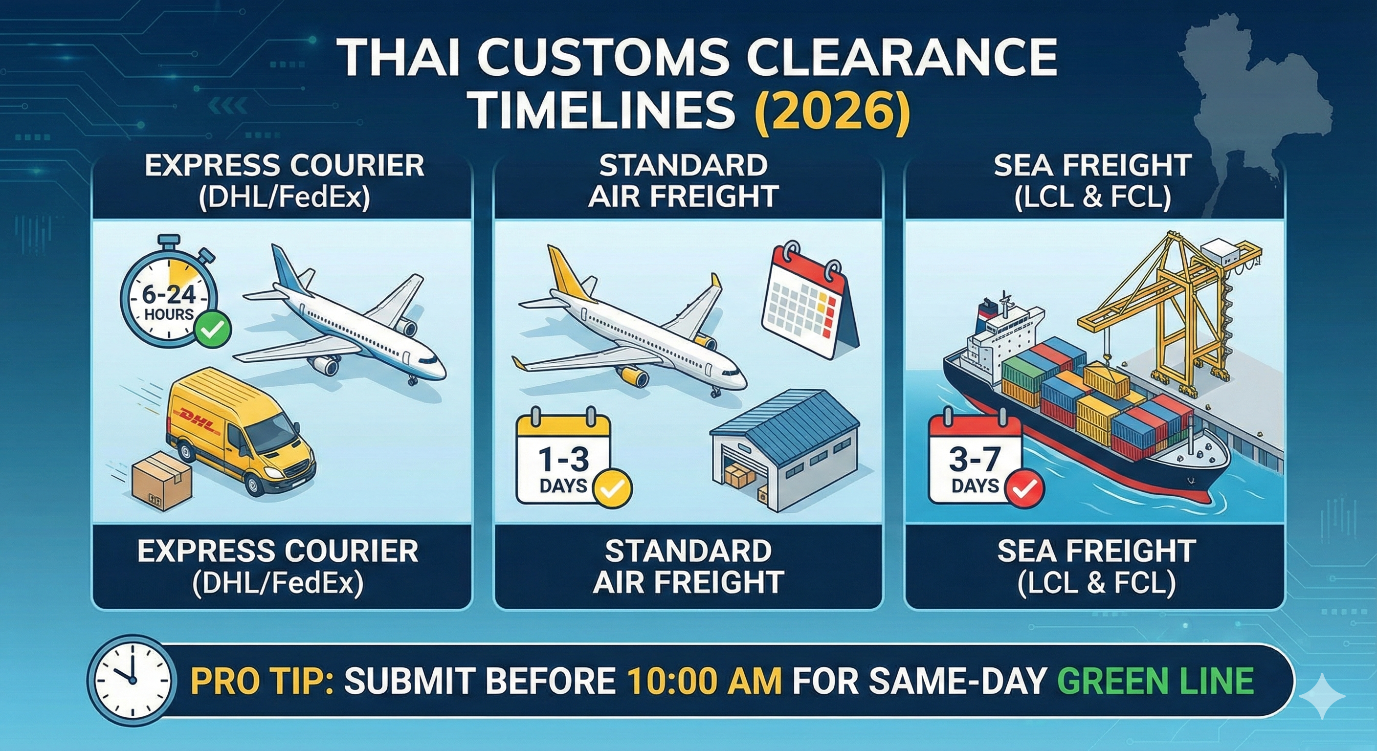 How Long Does Customs Clearance Take in Thailand? (2026 Transit Time Guide)