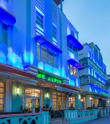 Exterior shot of nice hotel