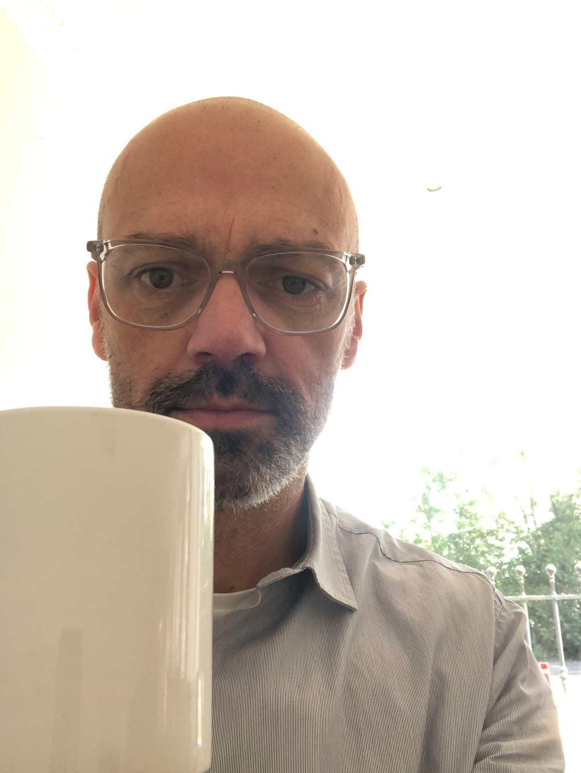 Christian and coffee