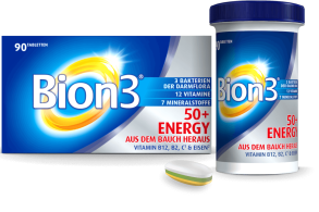 Bion 3 50+ Energy: Vitamine für ältere menschen mit 3 Bakterian des Darmflora