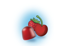 Leckerer rote früchte geschmack