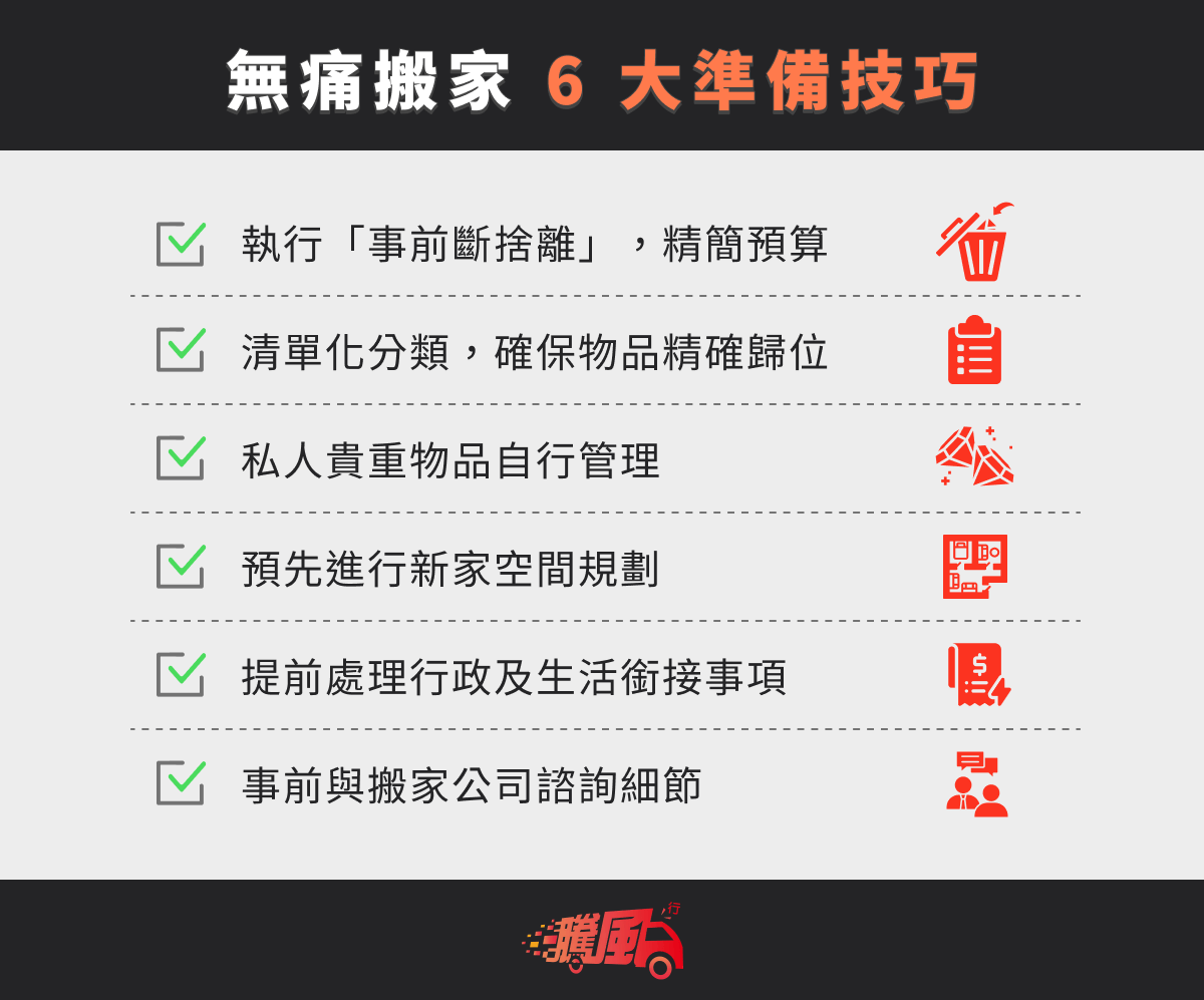 Tips of painless moving