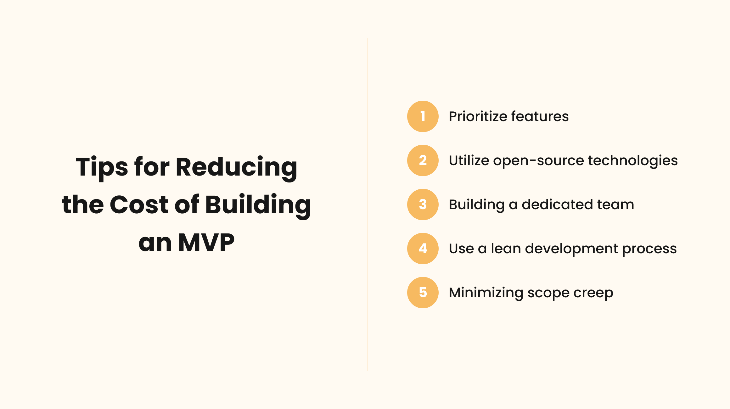Tips for reducing MVP costs