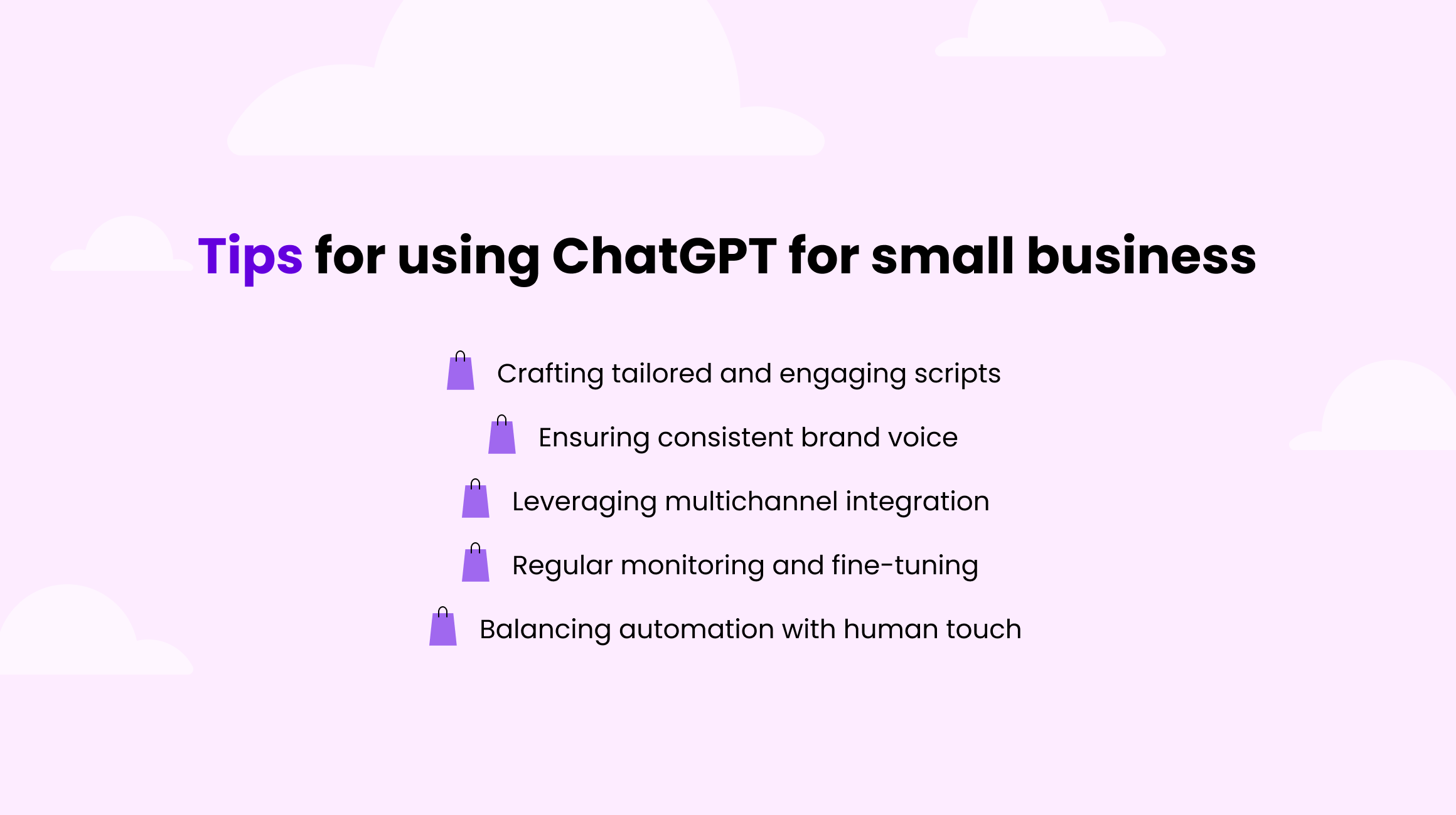 Tips for using ChatGPT for small business