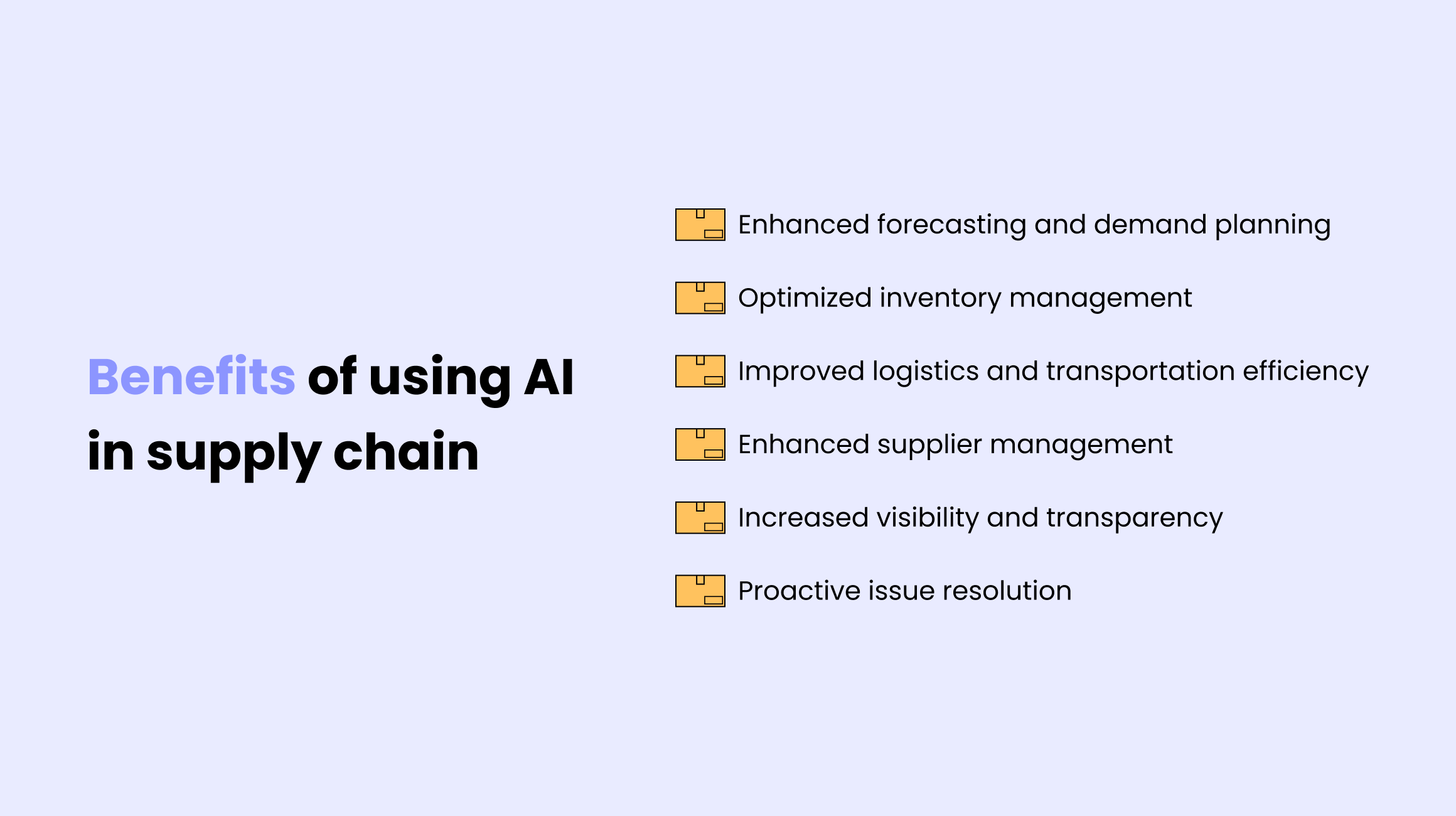 Benefits of Using AI in Supply Chain