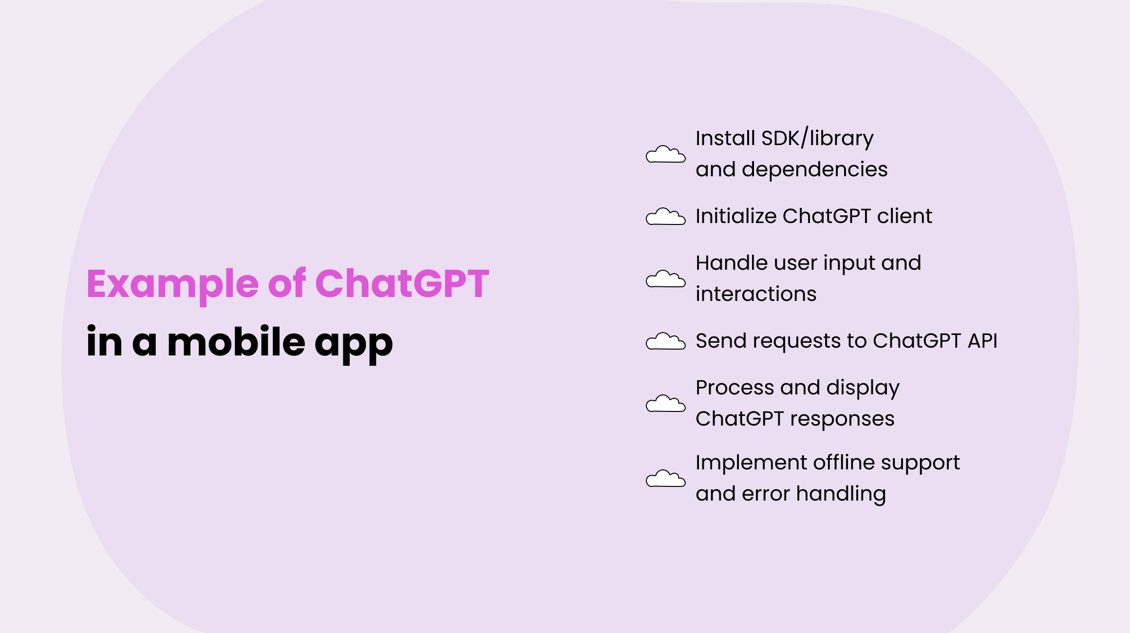Example of Implementing ChatGPT in a Mobile App