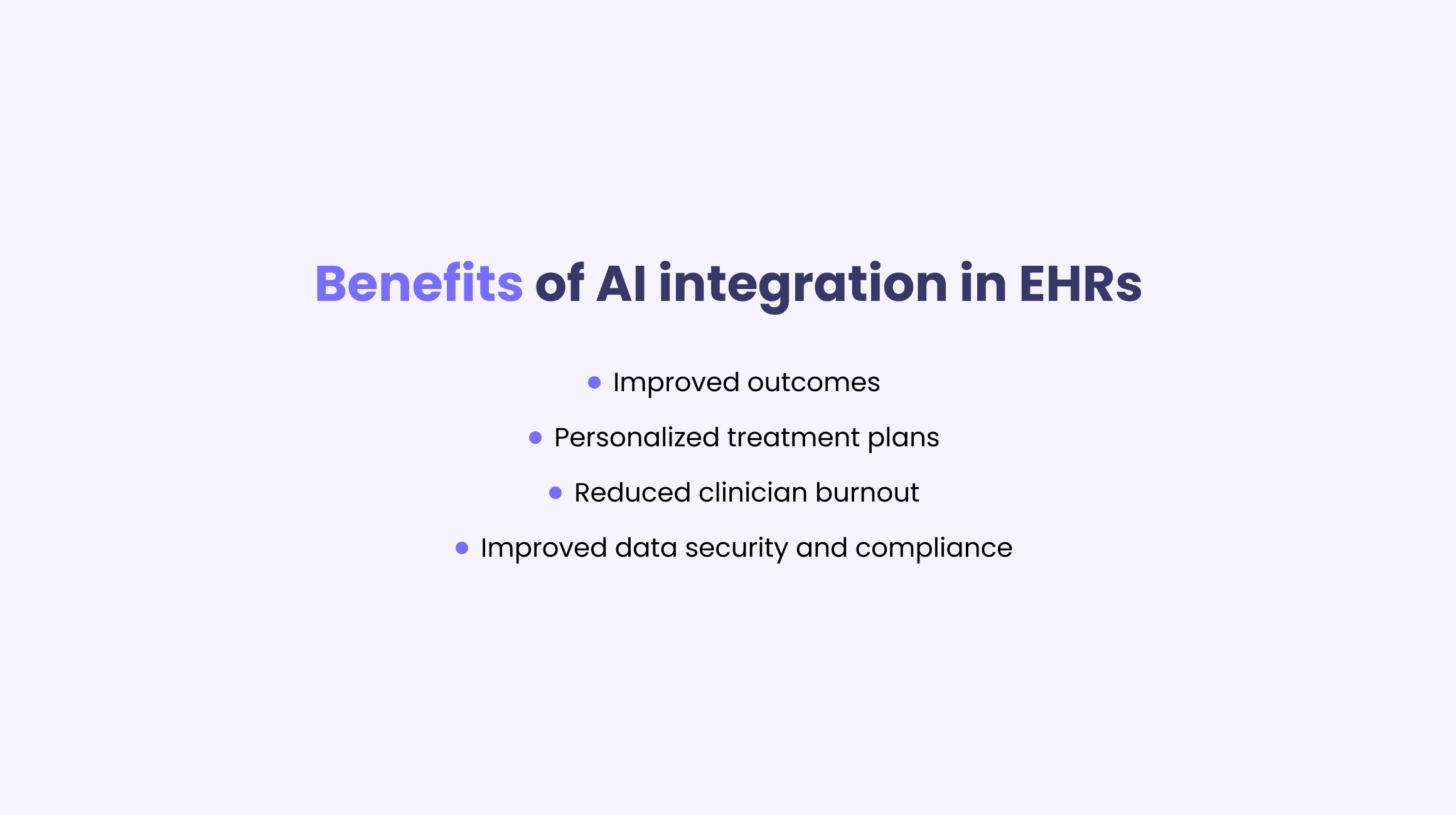 Benefits of AI Integration in EHRs