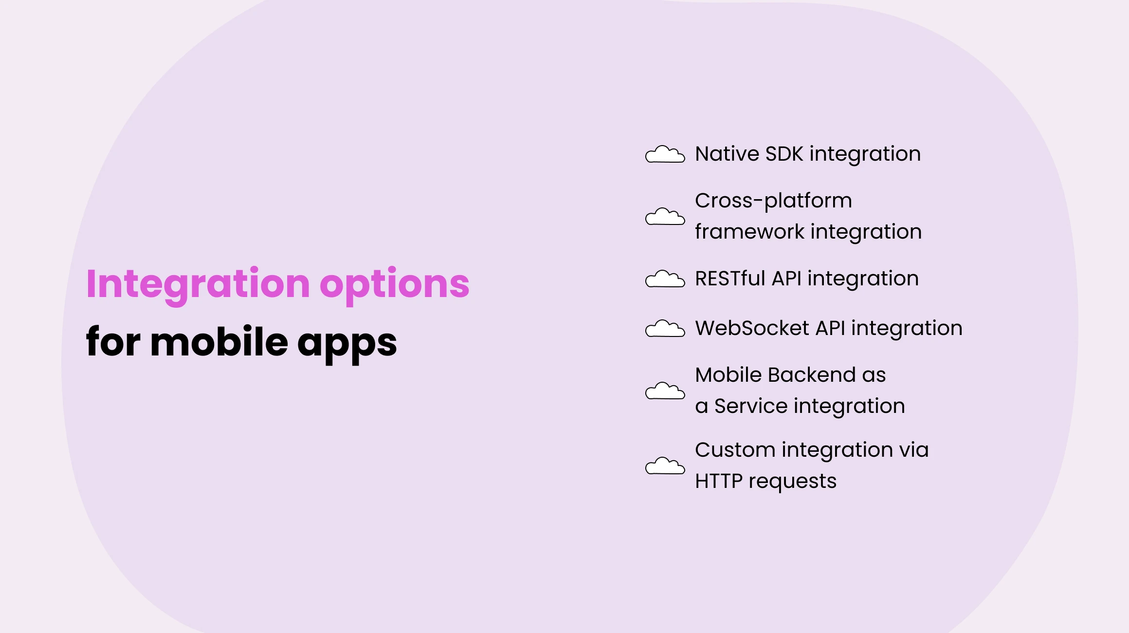 Integration Options for Mobile Apps