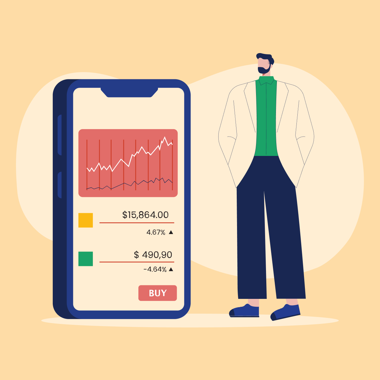 How to Create an Investing App Header