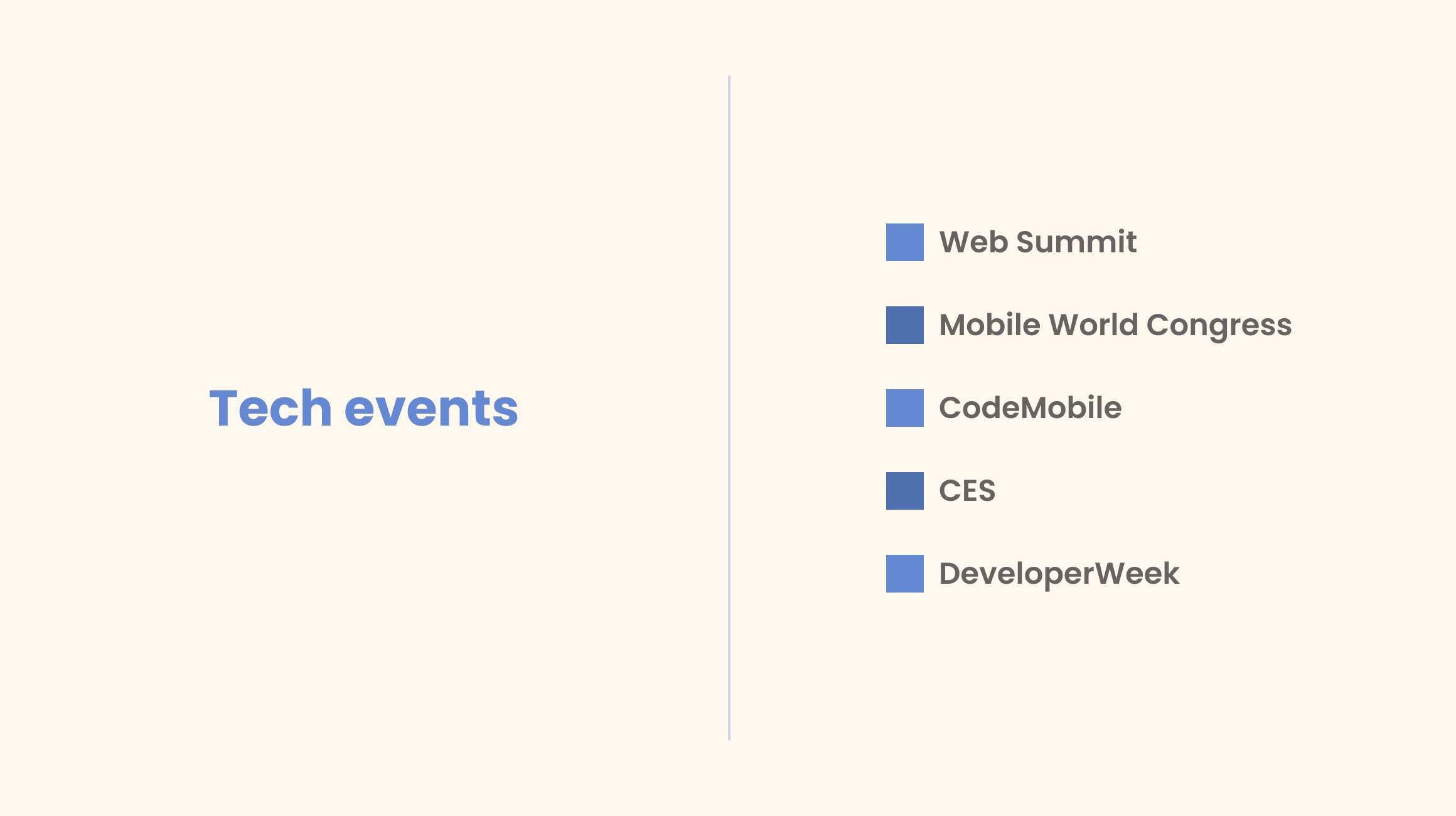 Tech events