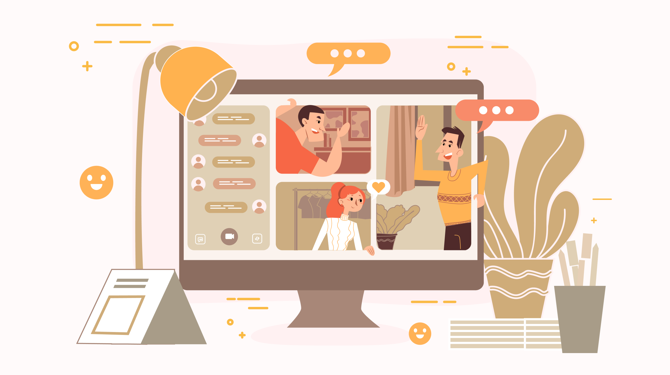 How To Create A Chat Room Website Illustration
