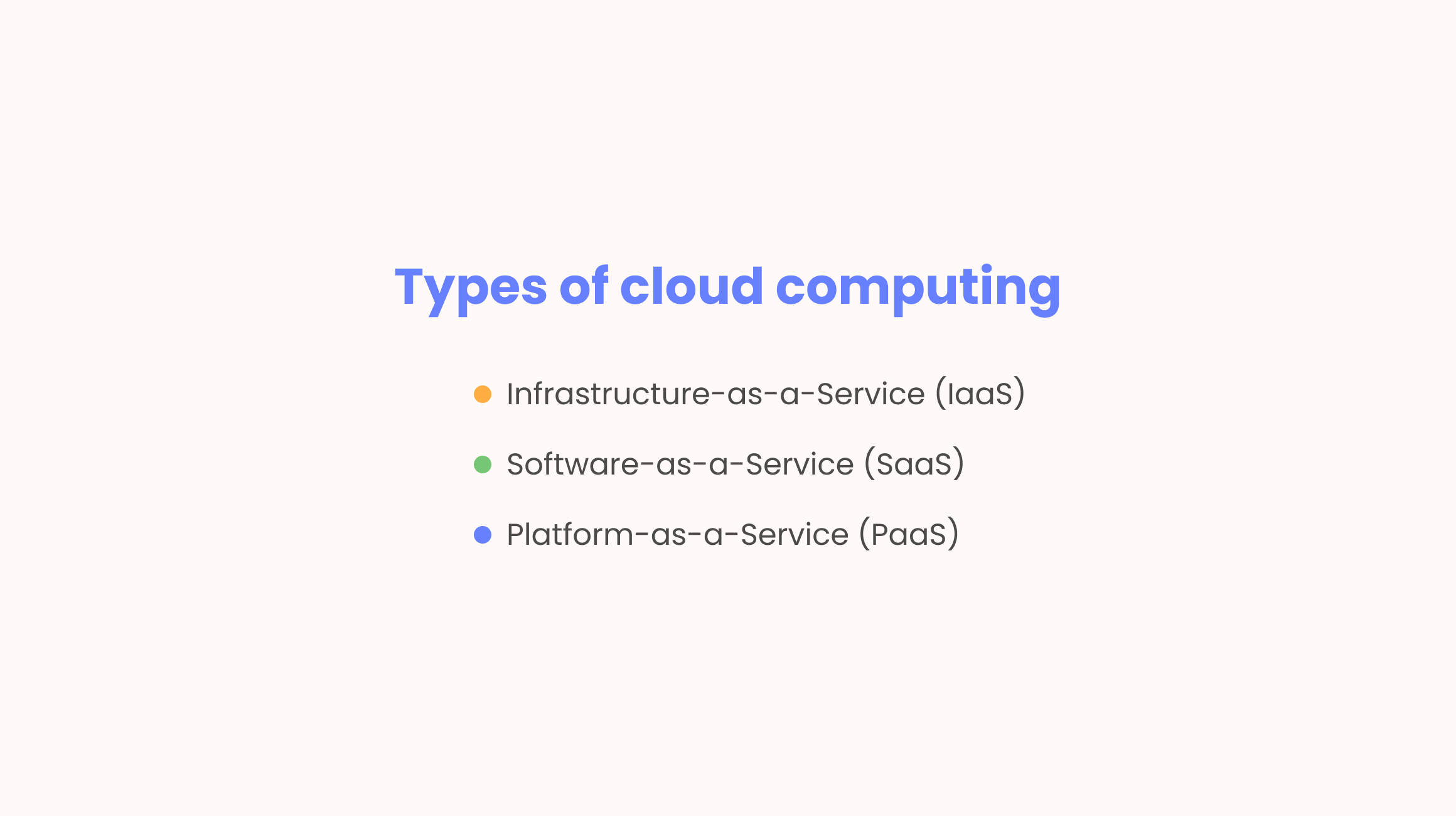 Types of Cloud Application Services