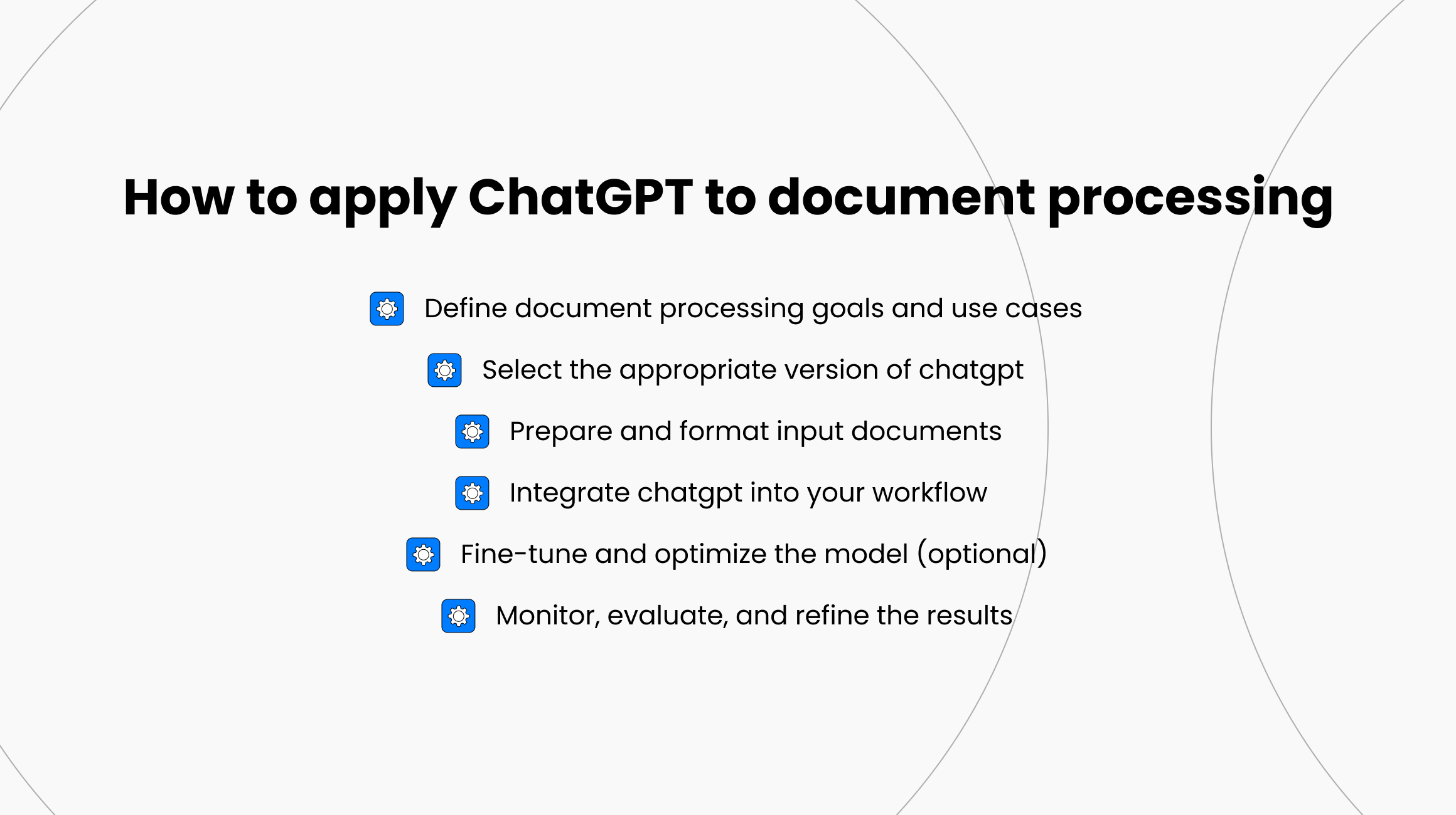 Steps to Implement ChatGPT in Document Processing