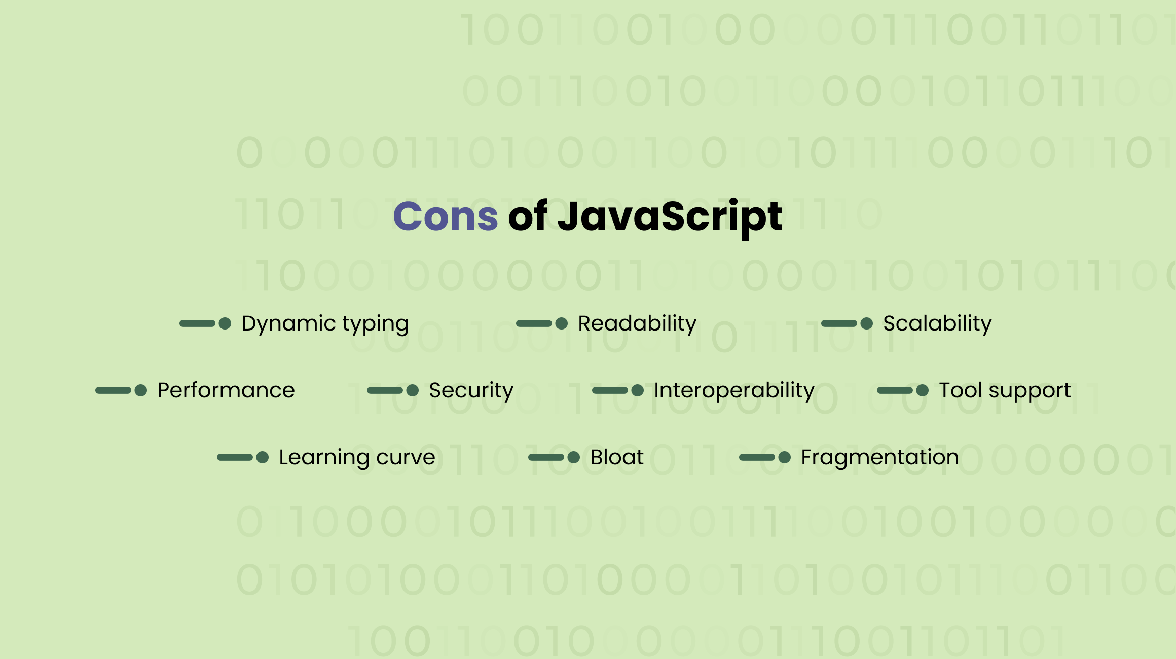 Disadvantages of JavaScript