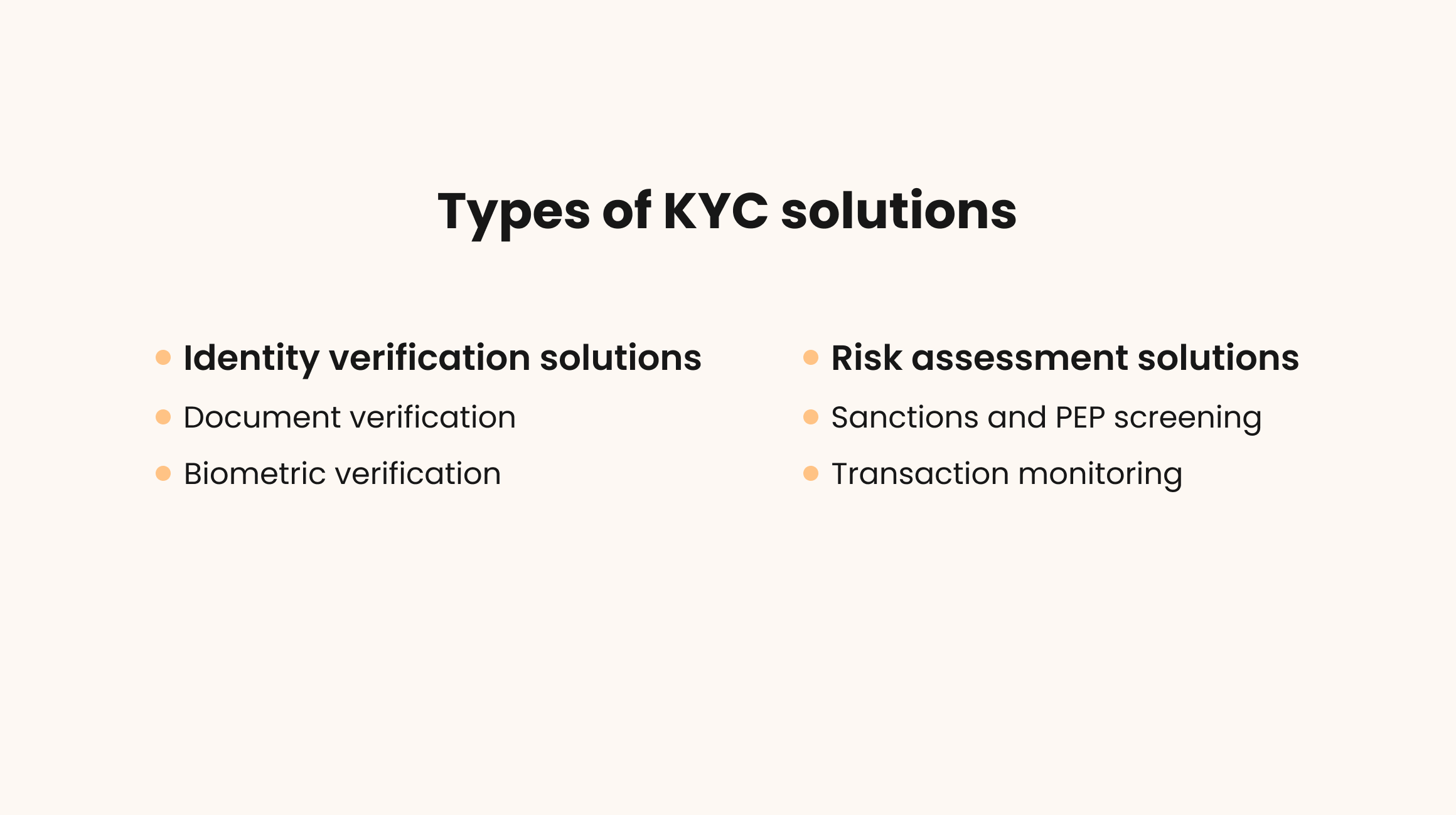 Types of KYC software solutions