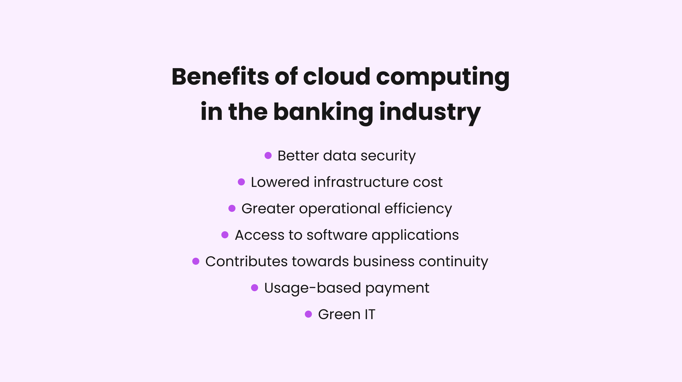 Benefits of cloud computing in the banking industry