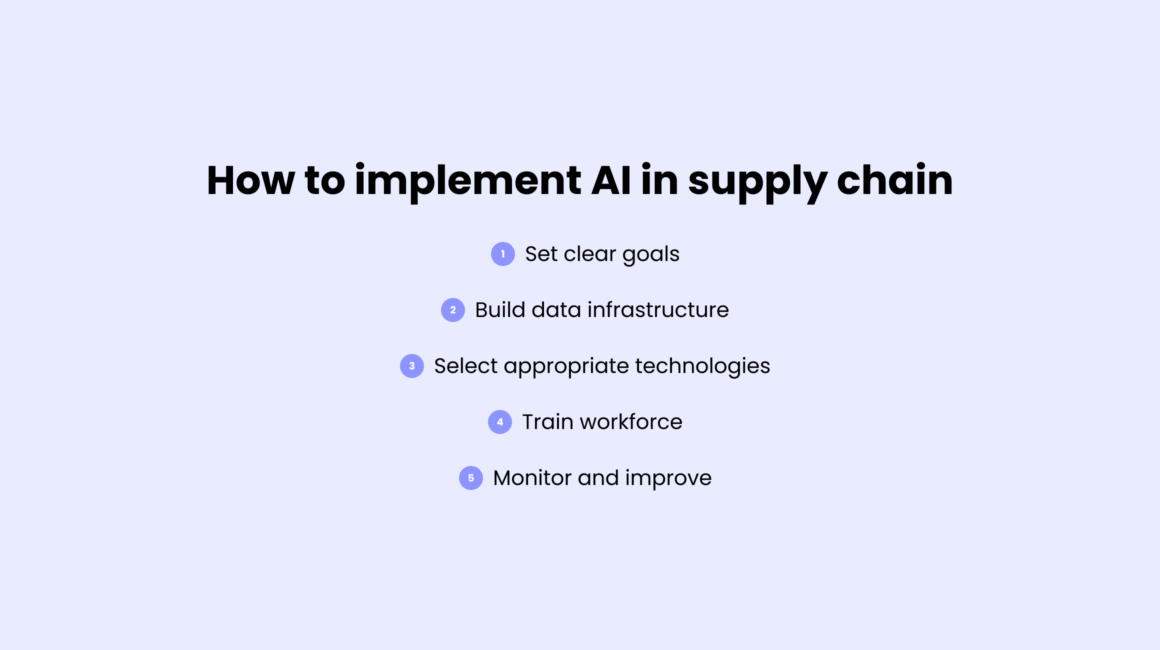 How to Implement AI in Supply Chain