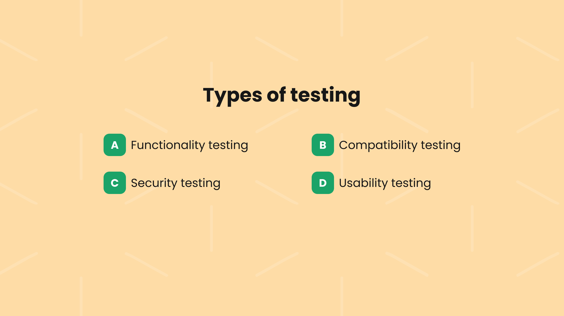Types of software testing