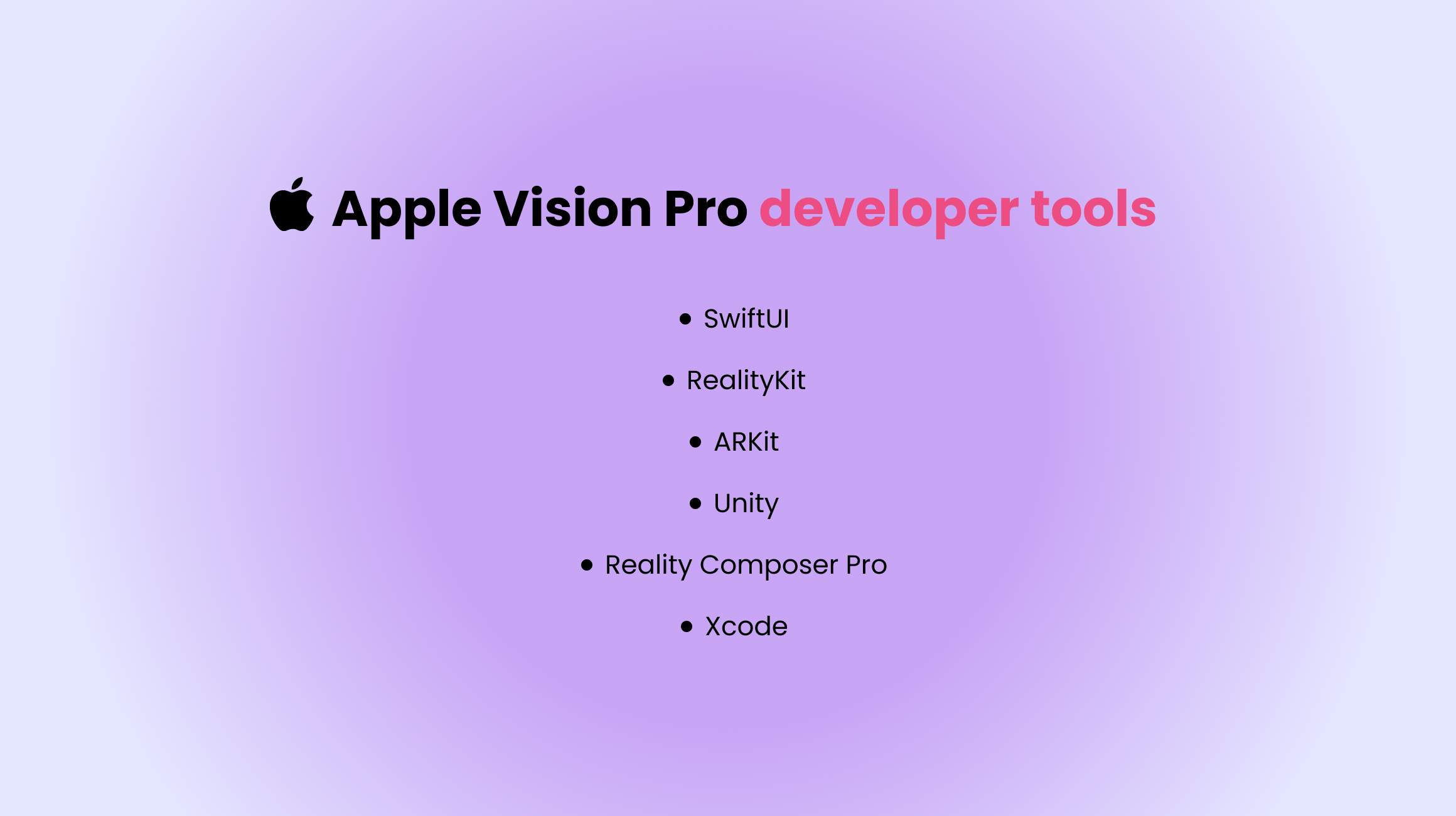 Apple Vision Pro Developer Tools