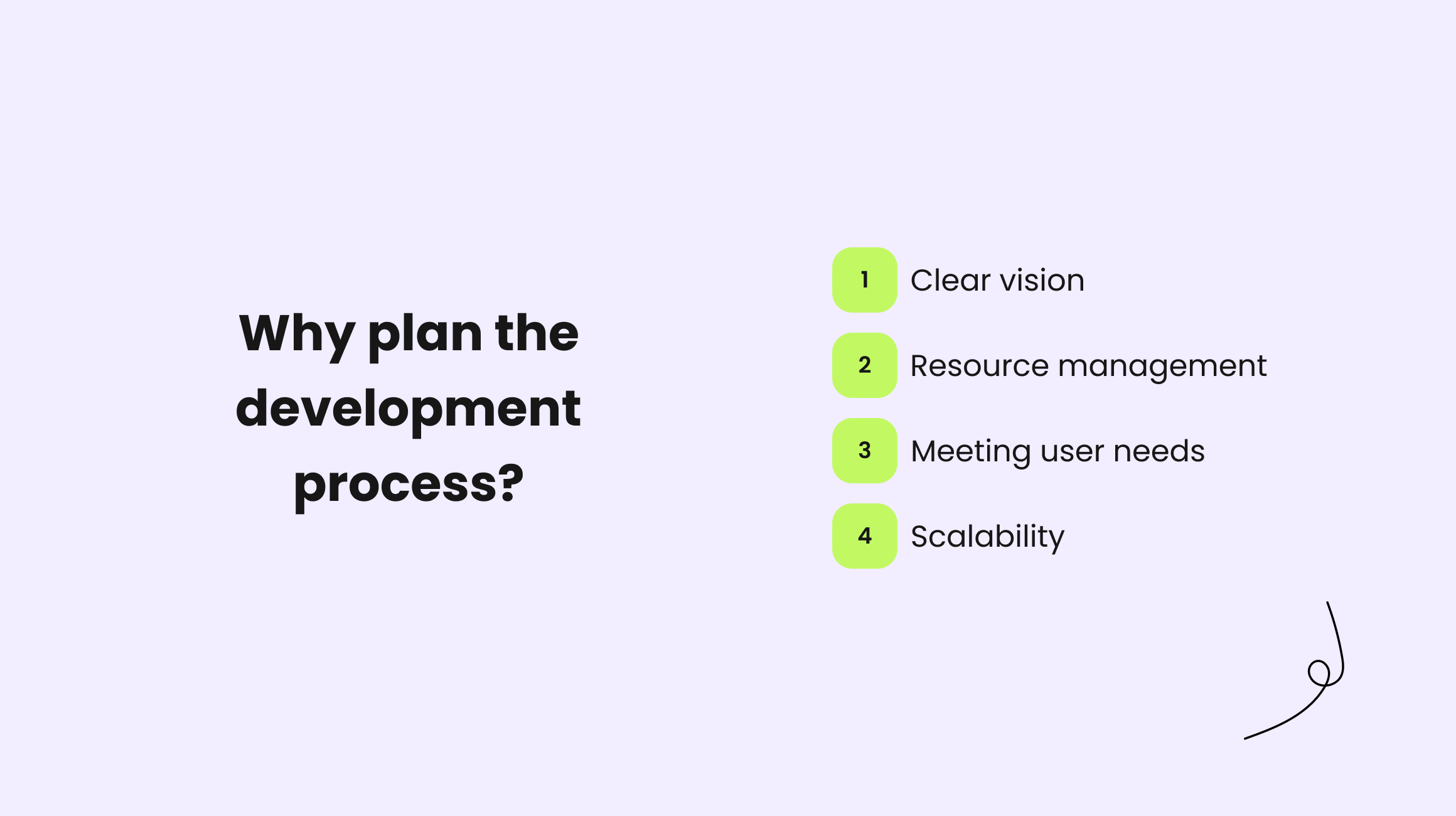 Importance of planning before starting the development process