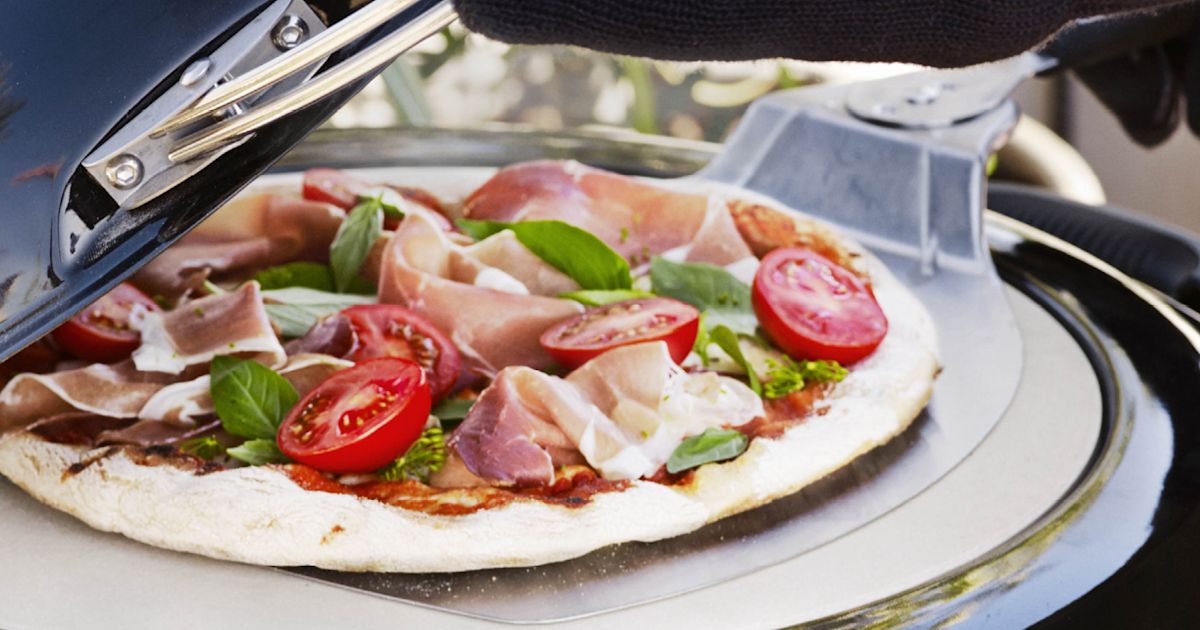 opskrift pizza med pancetta squash og roget ost pa grillen