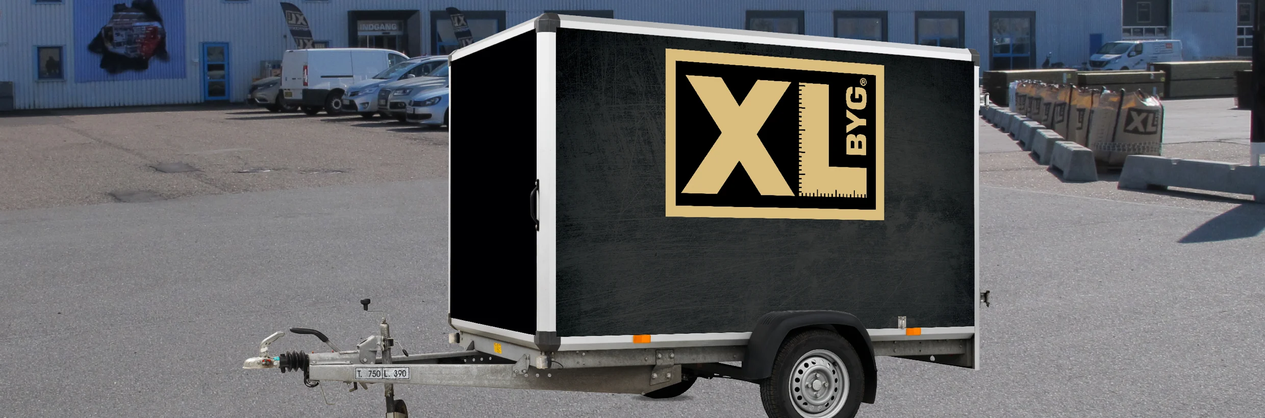 Lej en trailer gratis hos XL-BYG ⇒ Se og find booking her