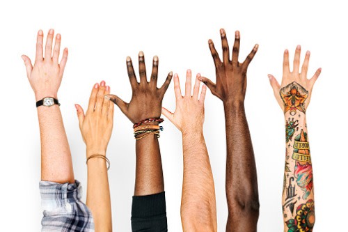 diversity-hands-raised-up-gesture-picture-id1024073052 2