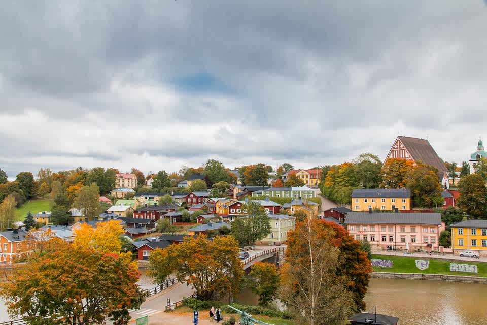 Dark clouds hovering over Helsinki